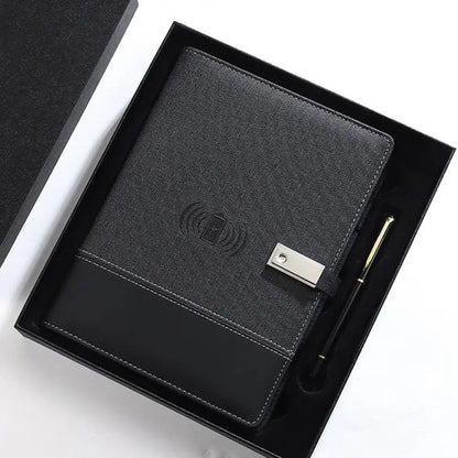 LED inbuilt power bank notebook set