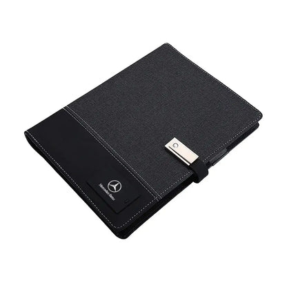 LED inbuilt power bank notebook Black