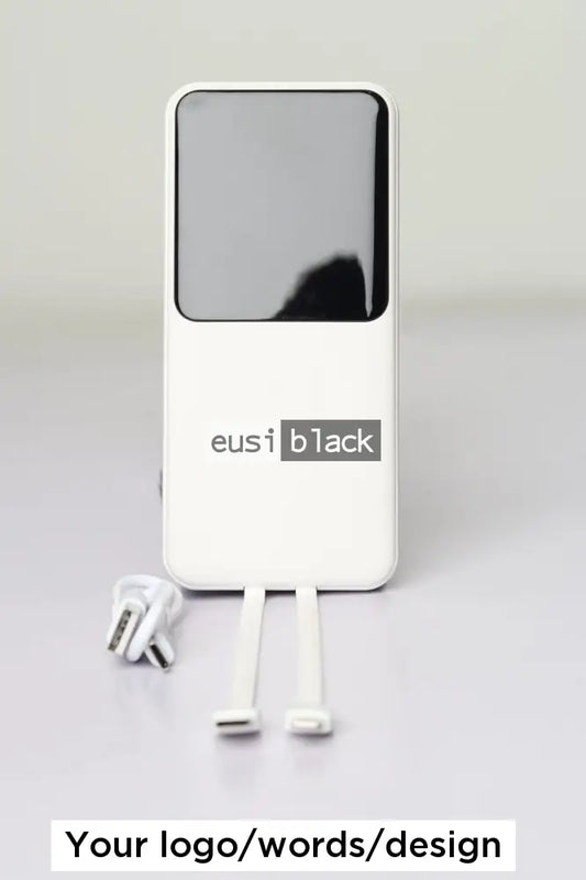 LED screen power bank | 10,000mAH White