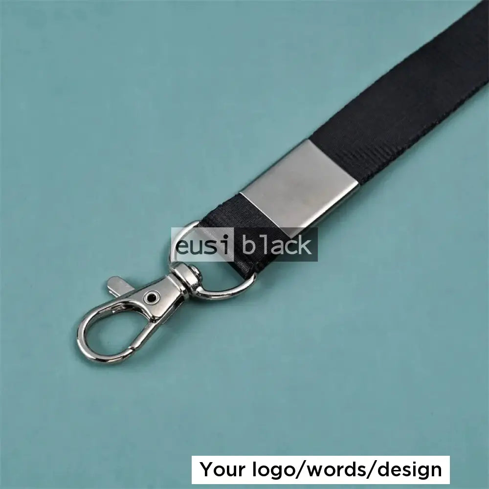Lobster clasped lanyard Black