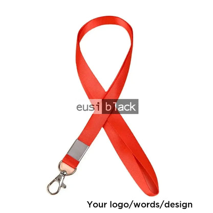 Lobster clasped lanyard Red