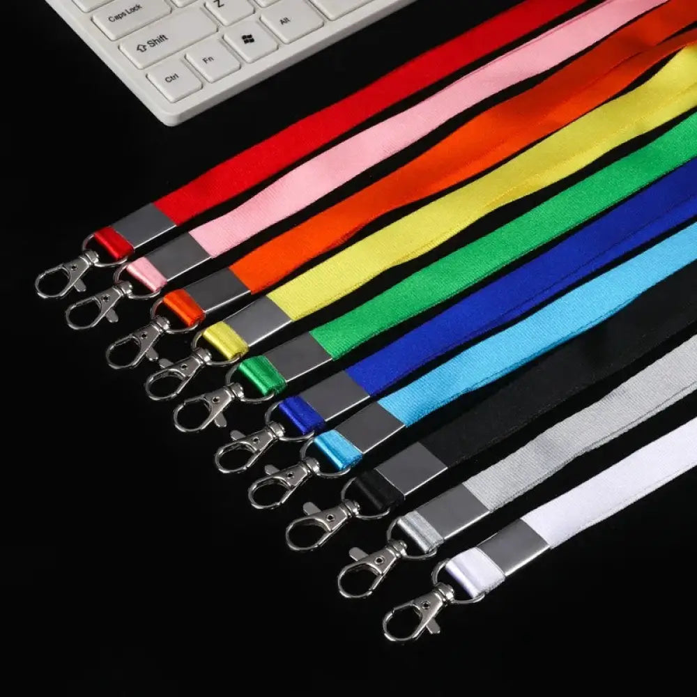 Lobster clasped lanyard White