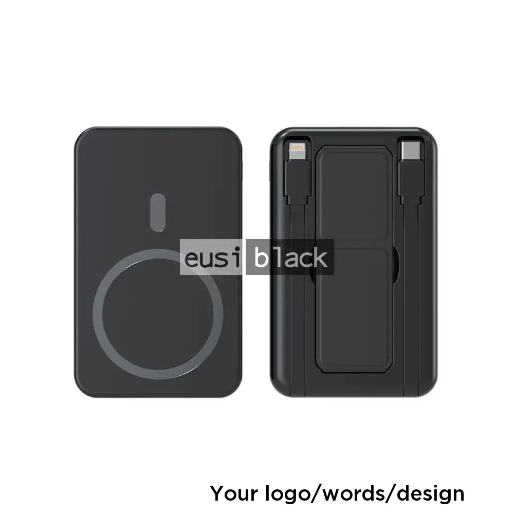 Magnetic wireless cabled power bank - 10,000mAH