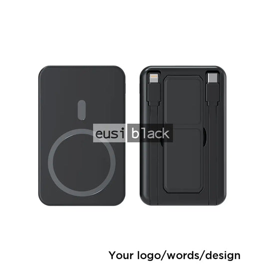 Magnetic wireless cabled power bank - 10,000mAH