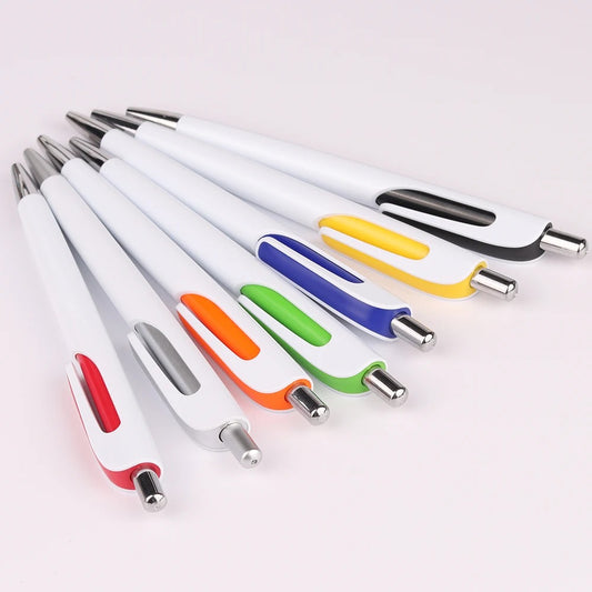 Two tone plastic click pen