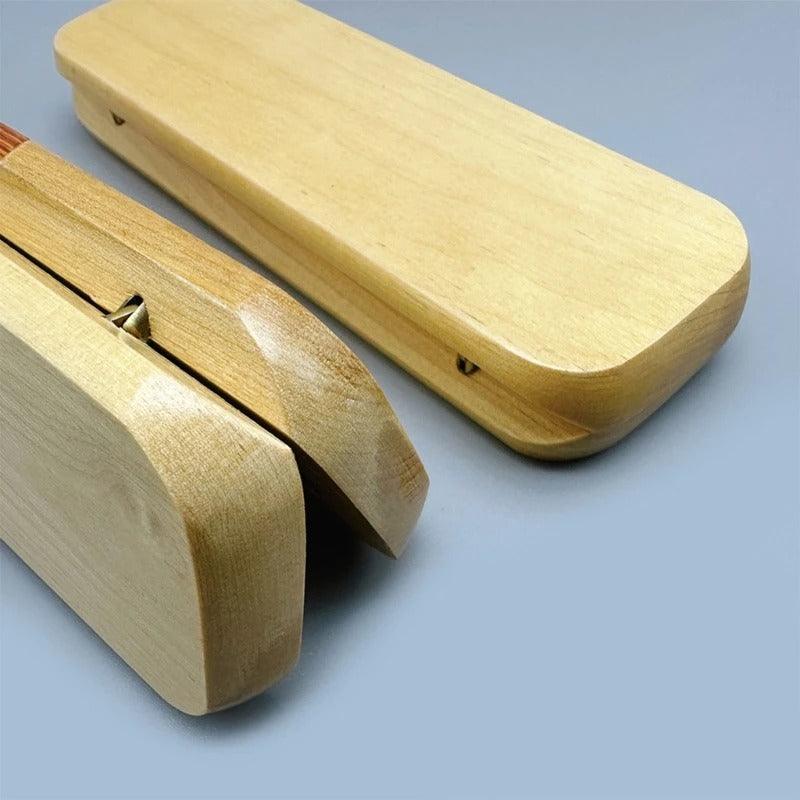 Wooden pen case