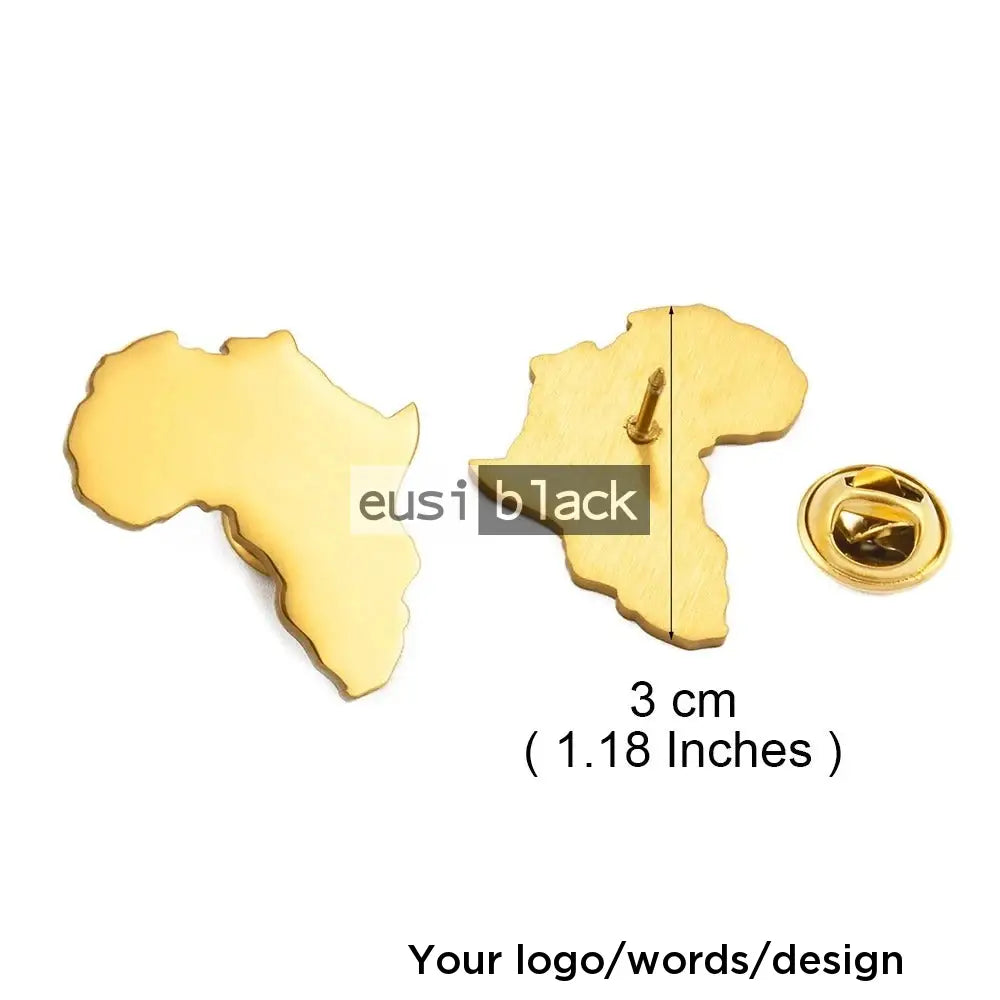 Map of Africa lapel pin