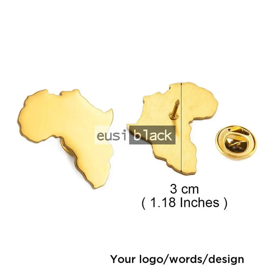 Map of Africa lapel pin
