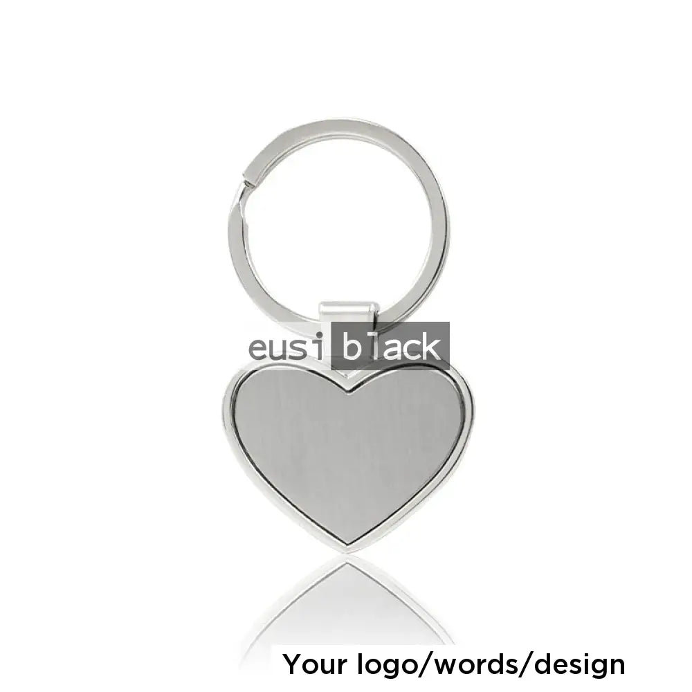 Metallic key chain Love heart