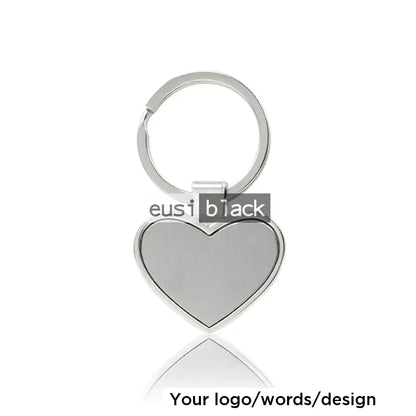Metallic key chain Love heart