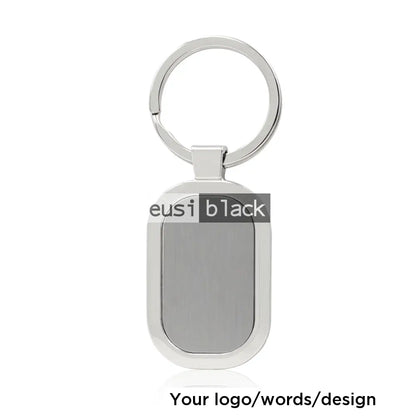 Metallic key chain - Rounded rectangle