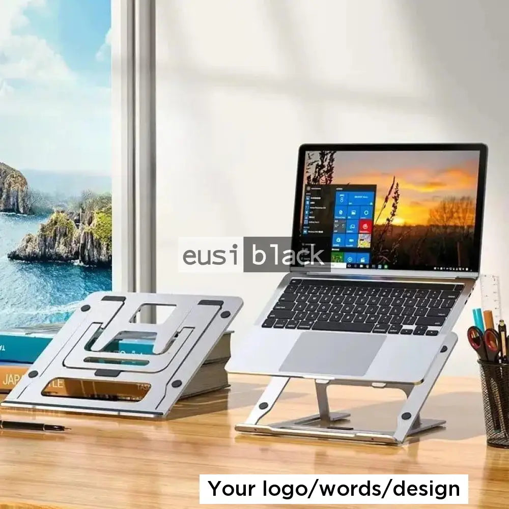 Metallic laptop stand