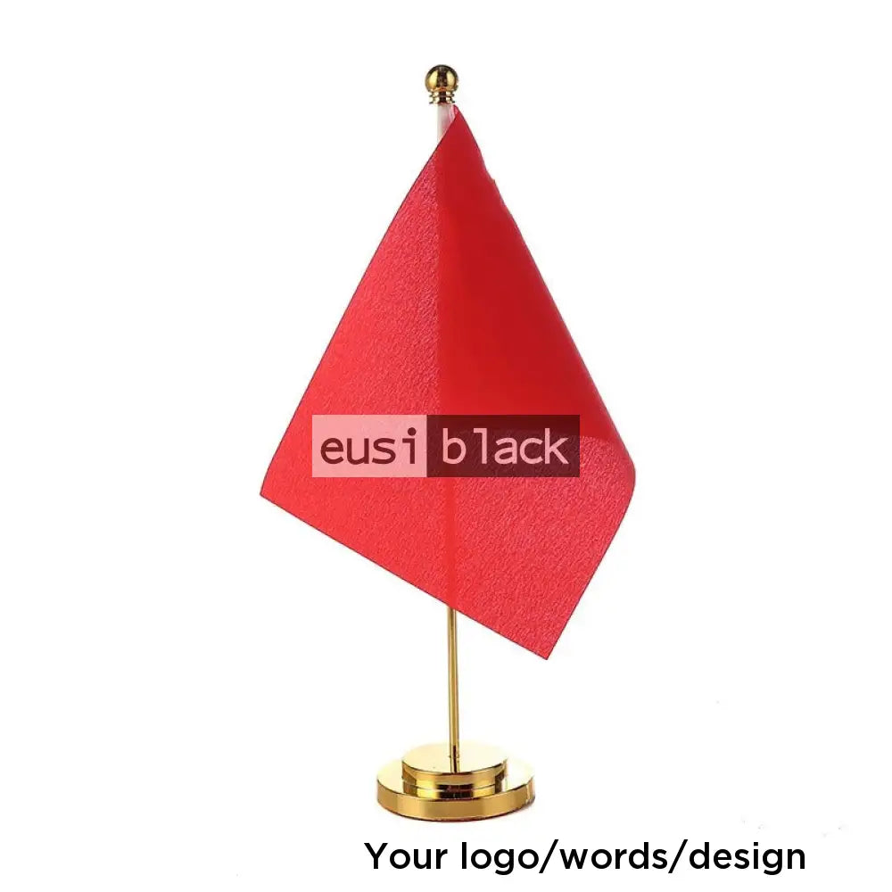 Metallic table flag - heavy duty Gold / Complete set