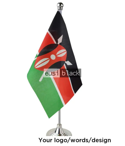 Metallic table flag - heavy duty