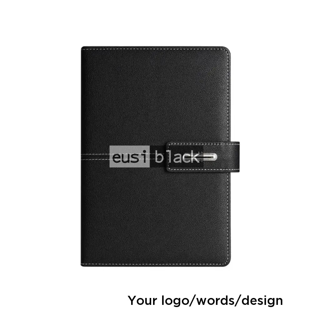 Middle threaded notebook - B5 - Black