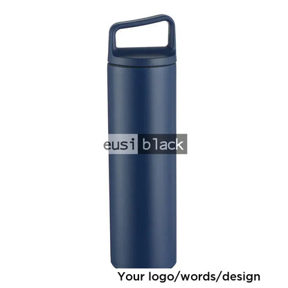 Minimalist thermal water bottle - Black