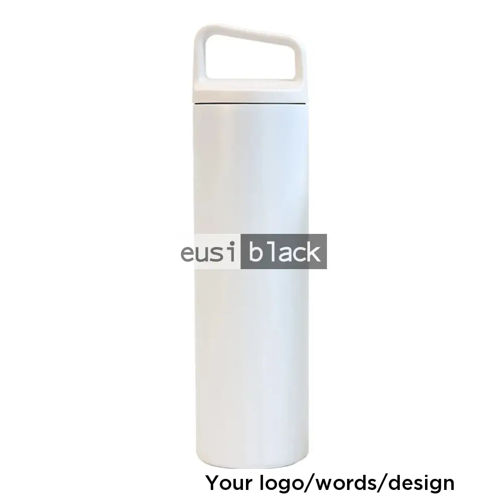 Minimalist thermal water bottle - White