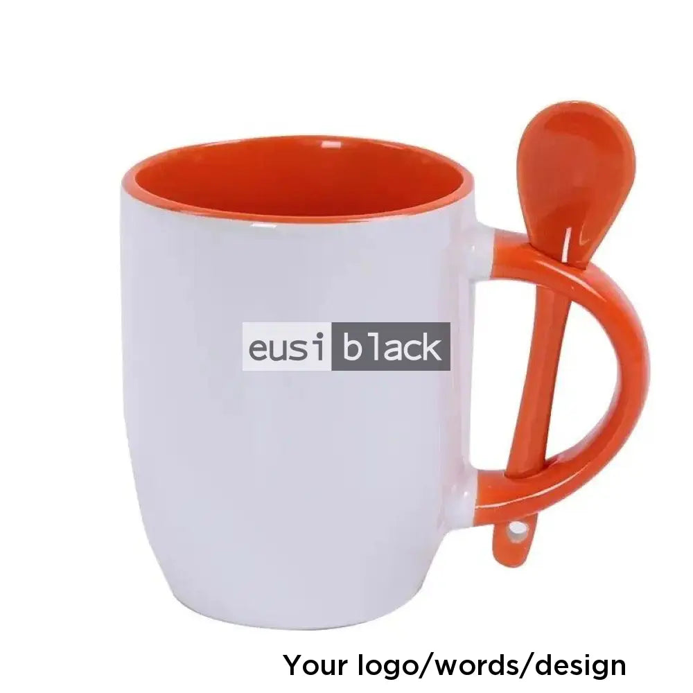 Mug with spoon Orange