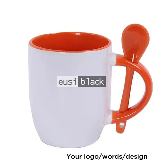 Mug with spoon Orange