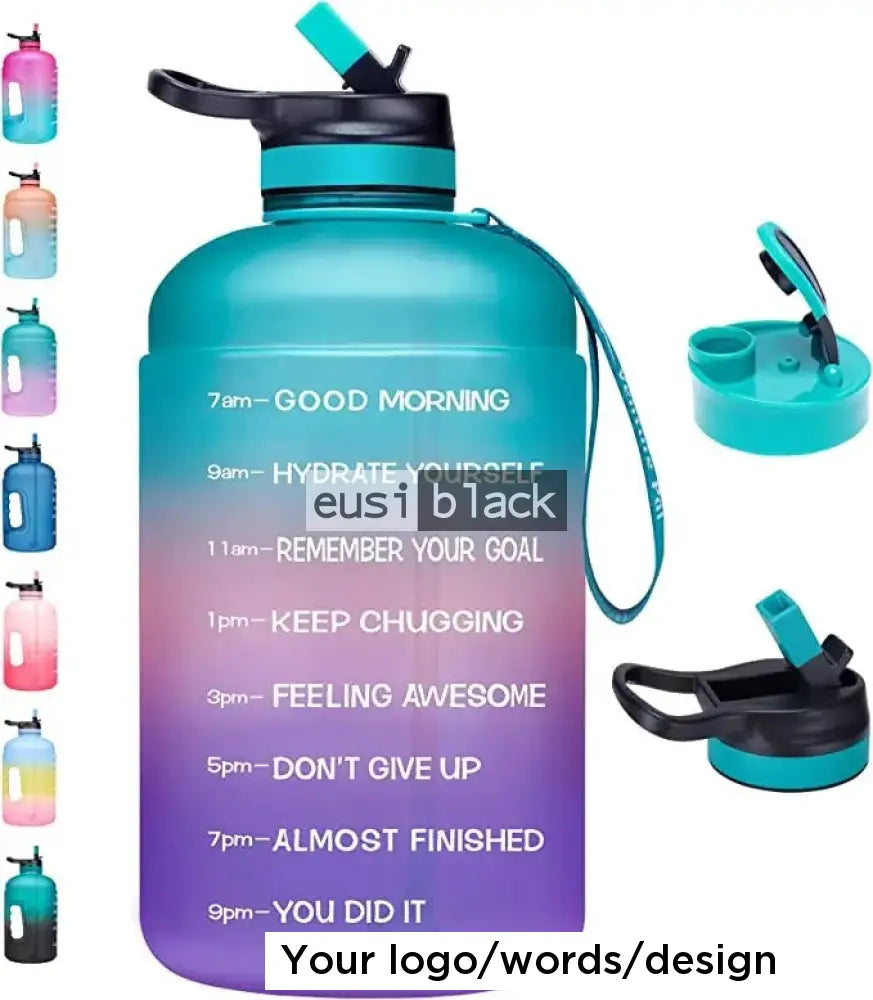 Multi-colored barrel water bottle 2.2L