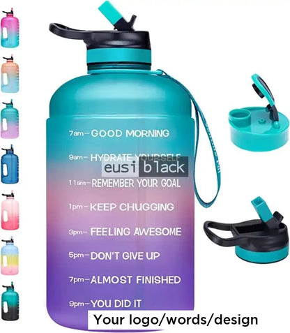 Multi-colored barrel water bottle 2.2L