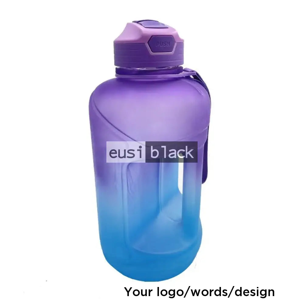 Multi-colored barrel water bottle 2.2L Blue