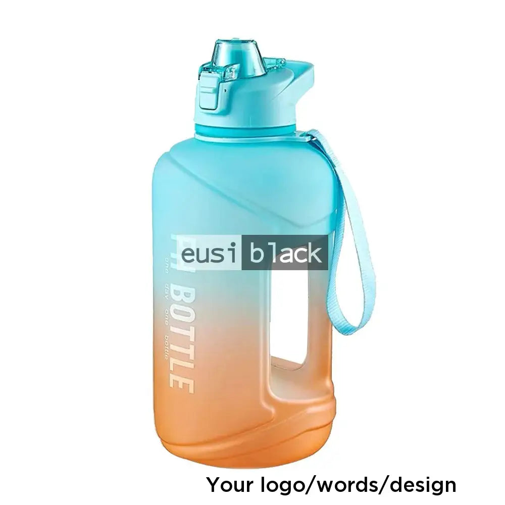 Multi-colored barrel water bottle 2.2L Orange