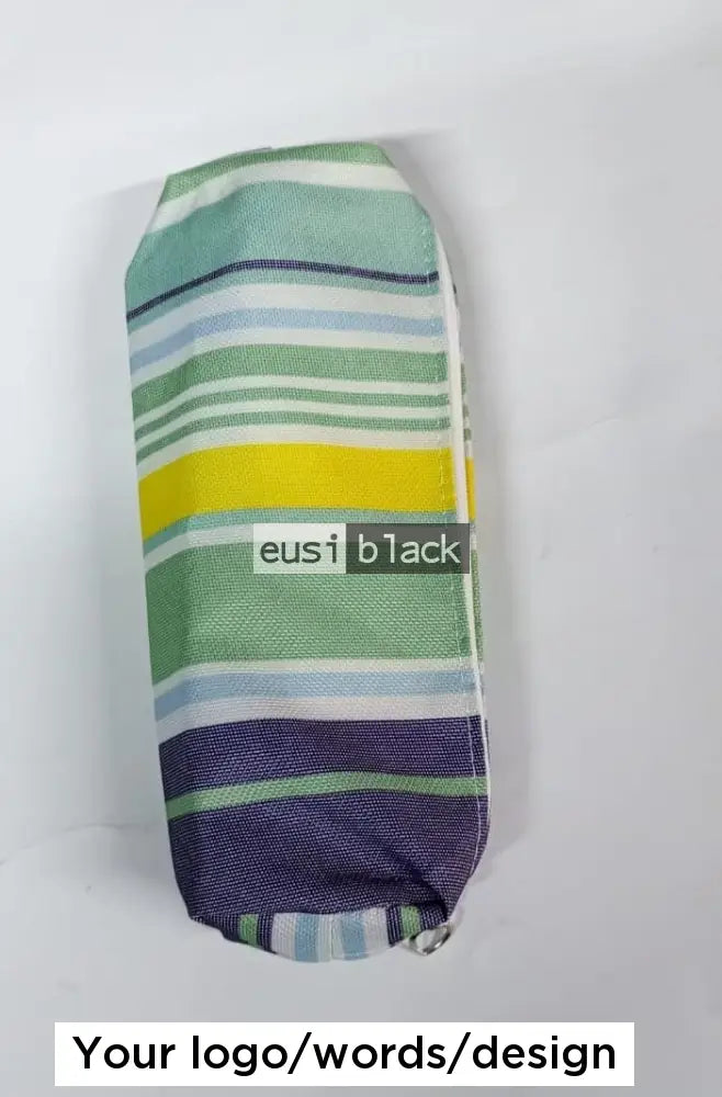 Multicolored stripped pen pouch - Yellow 2