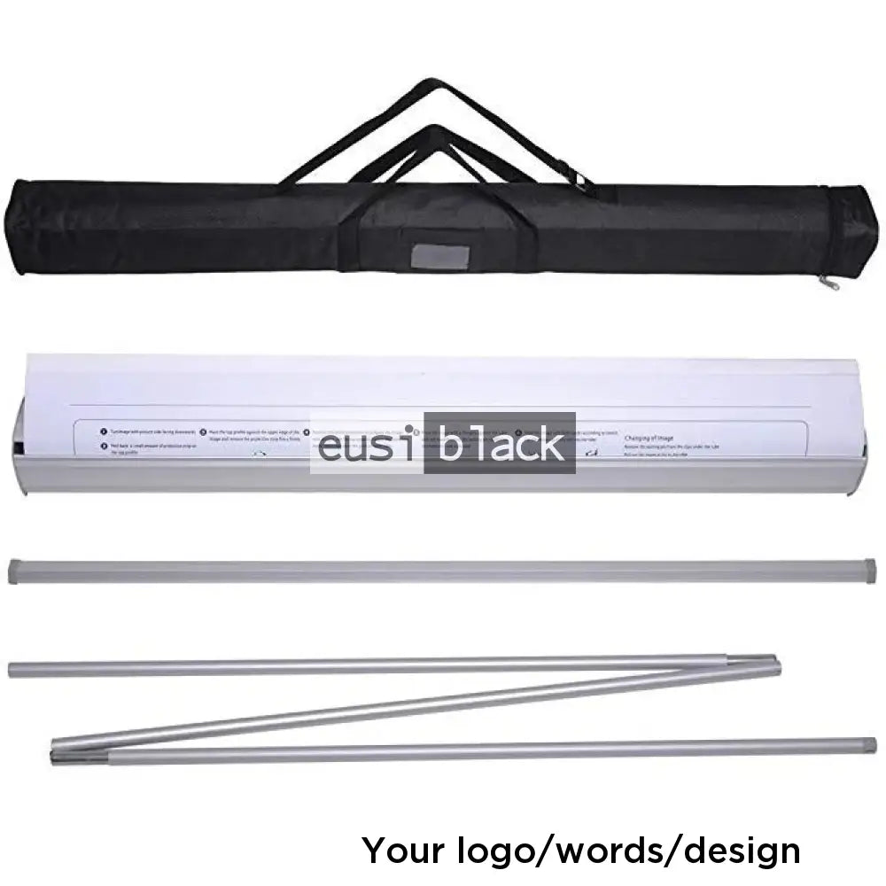 Narrow base roll up banner