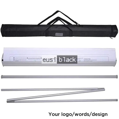 Narrow base roll up banner