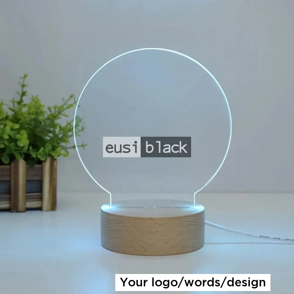 Night light acrylic award Round