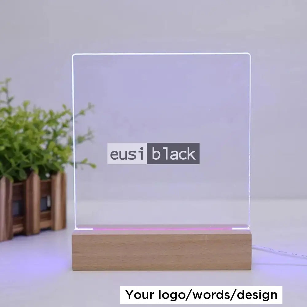 Night light acrylic award Square