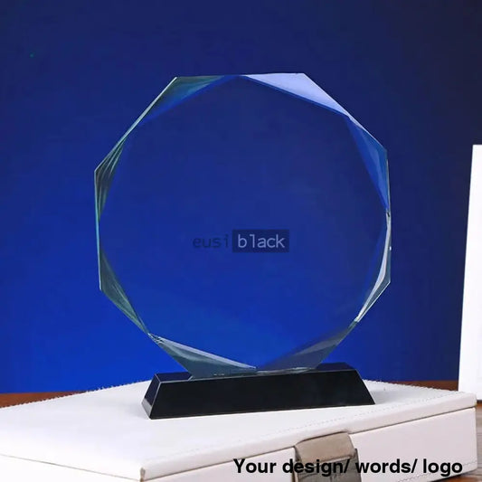 Octagonal Crystal Award