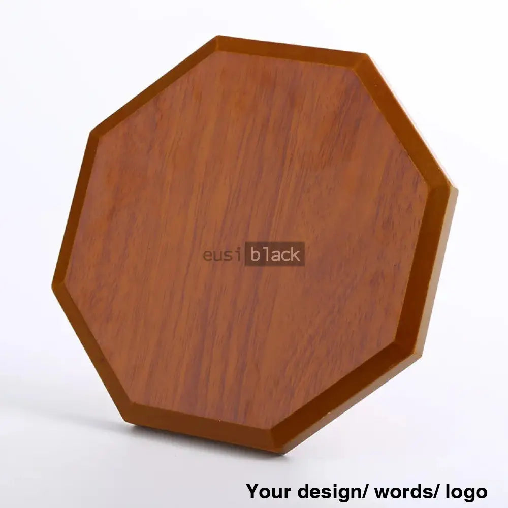 Octagonal Wooden Display Plaque Award