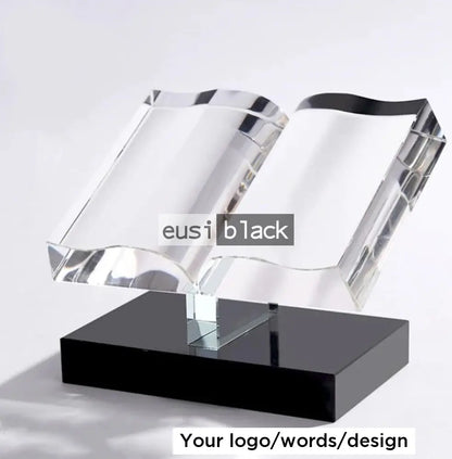 Open Book Crystal Award