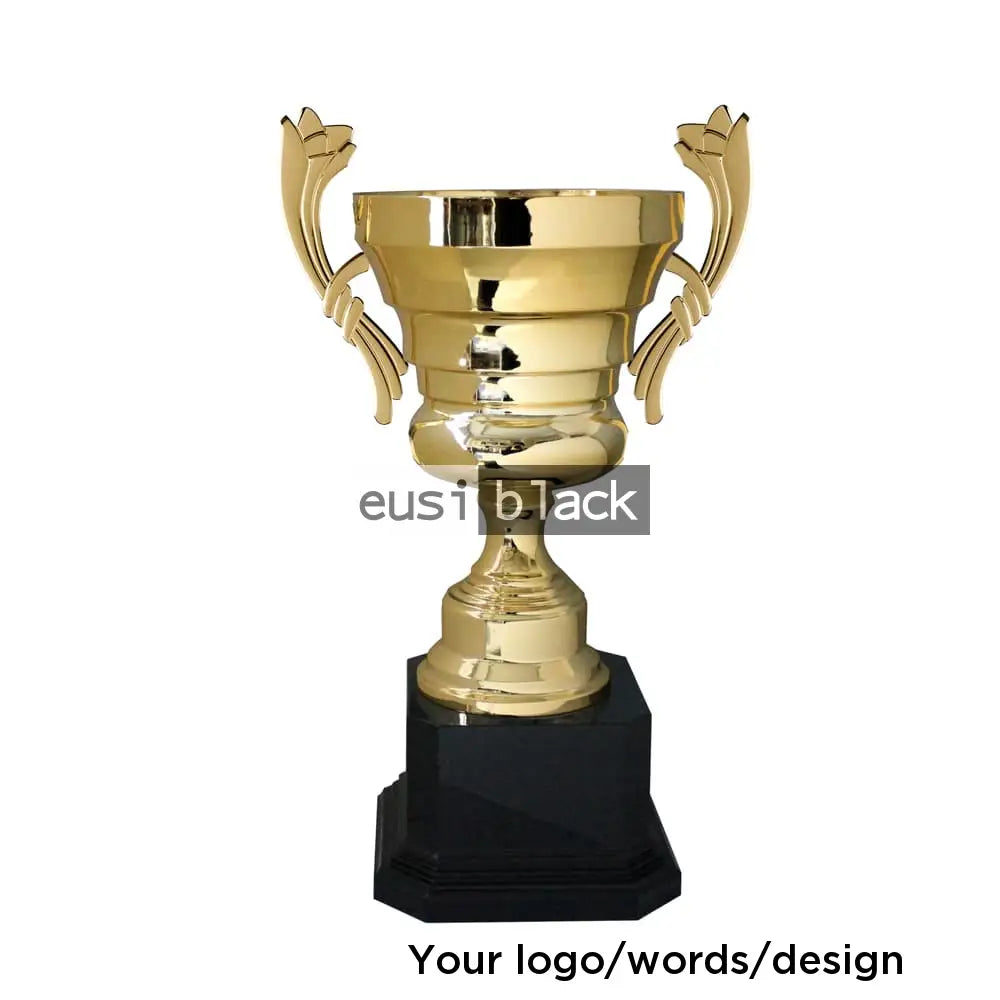 Open threaded trophy cup award - 40cm