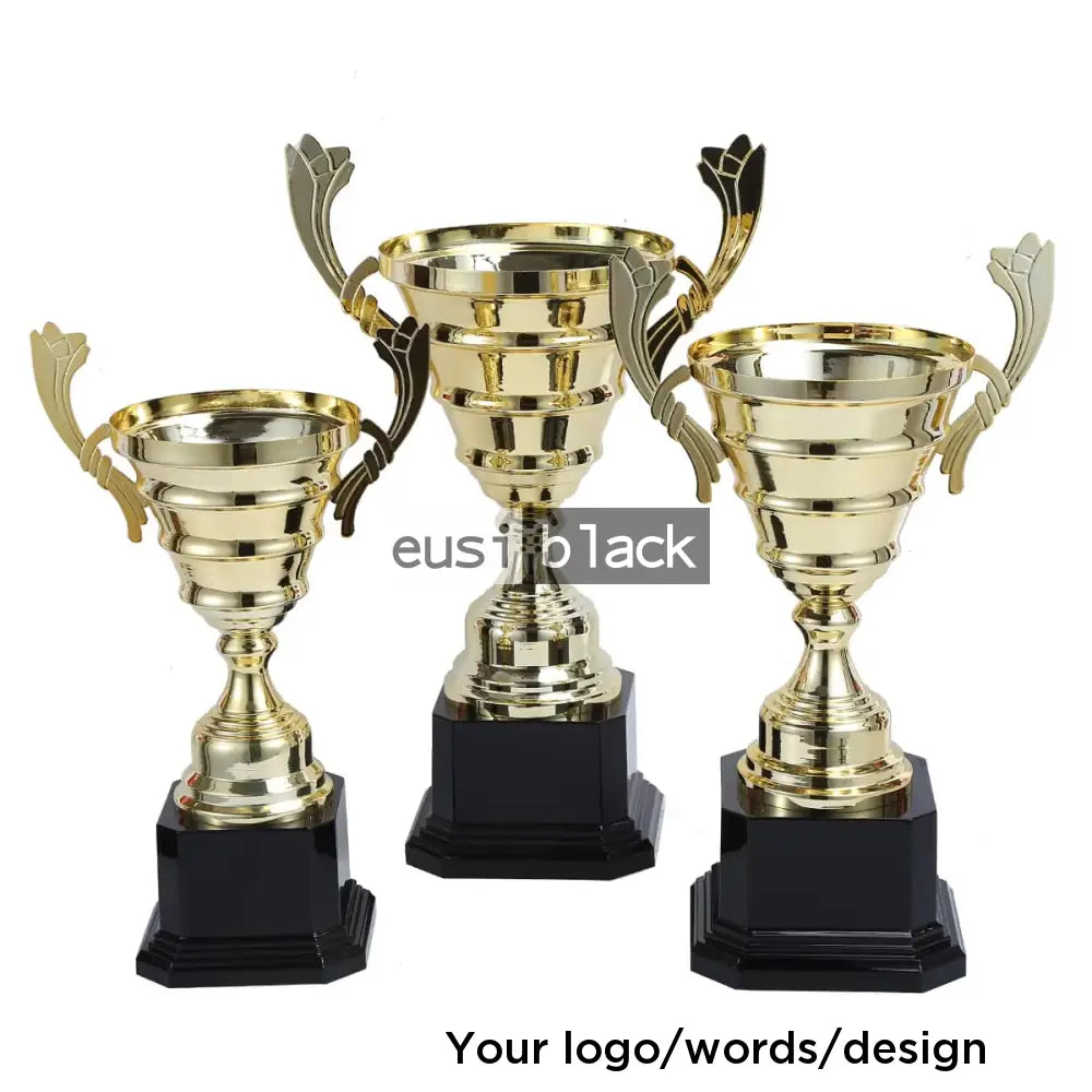 Open threaded trophy cup award - 40cm