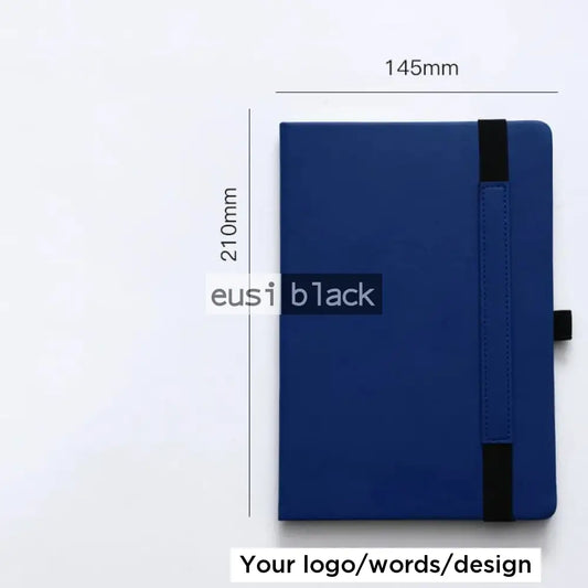 Patched string notebook - A5 - Navy