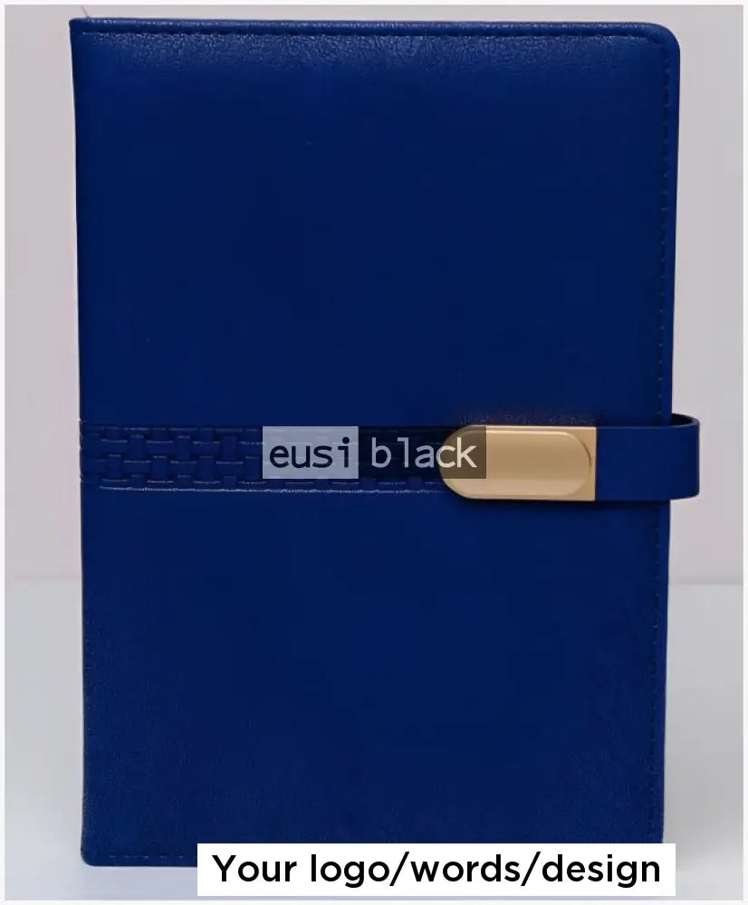 Patterned fixed pages B5 notebook - Blue