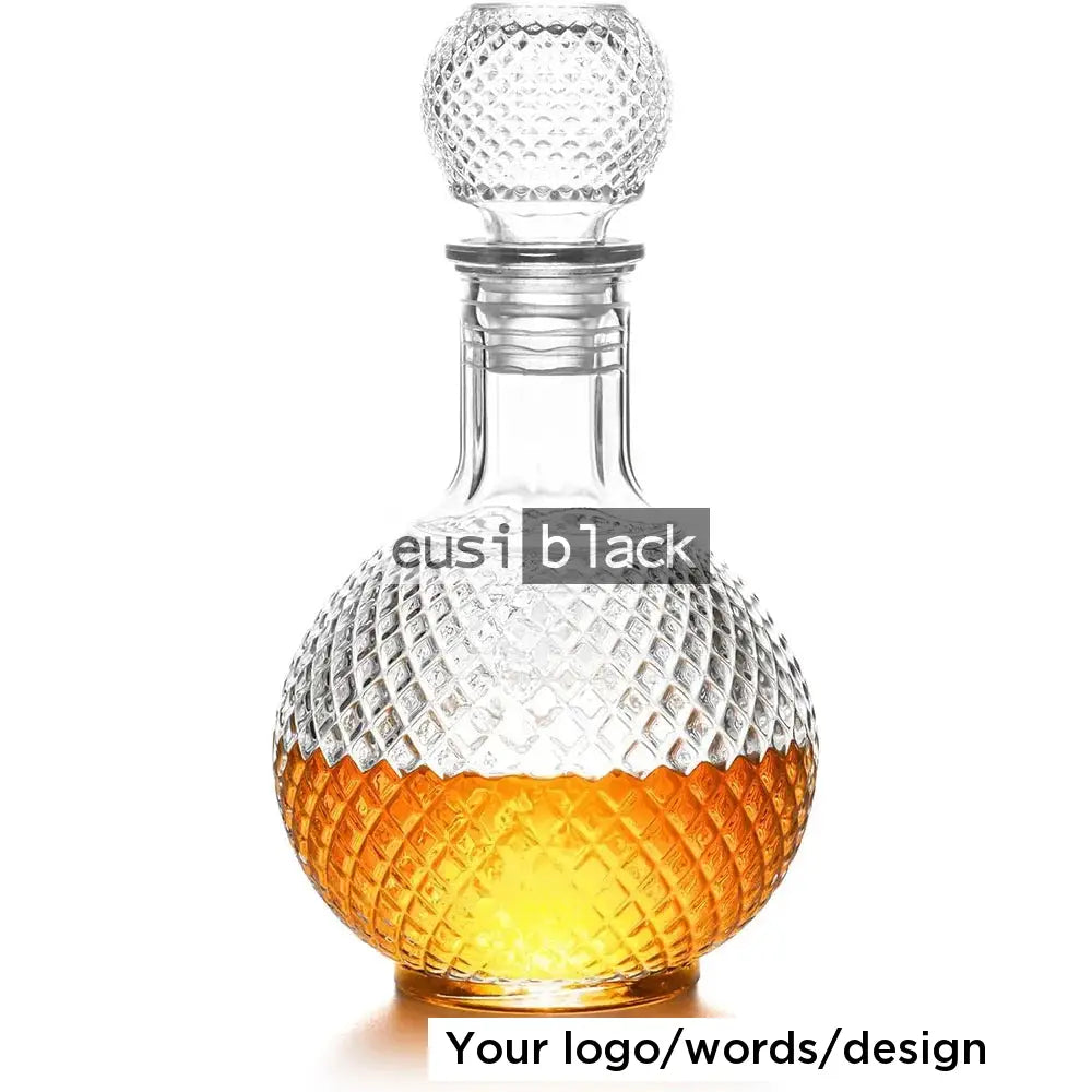 Patterned Round Decanter 1 Liter