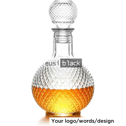 Patterned Round Decanter 1 Liter