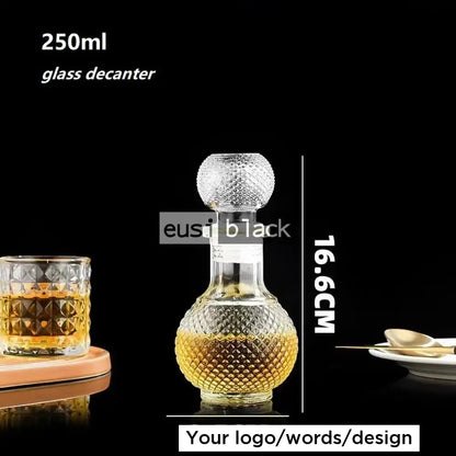 Patterned Round Decanter 250Ml