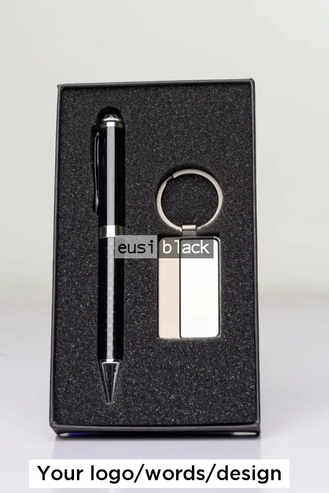 Pen and keyholder set