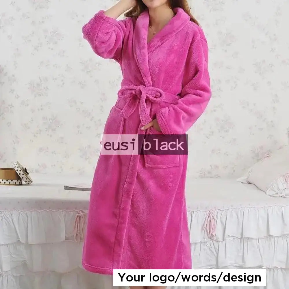 Personalized Bathrobe For Ladies Pink