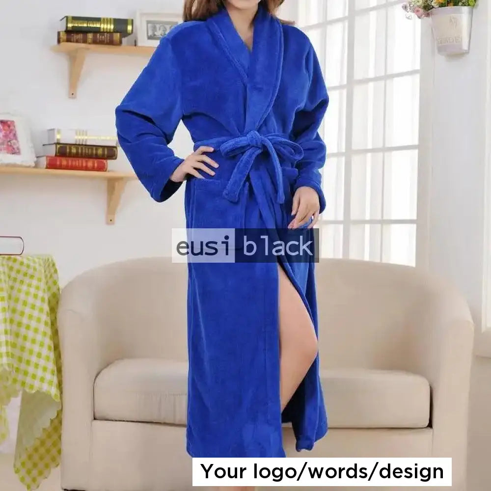 Personalized Bathrobe For Ladies Royal Blue