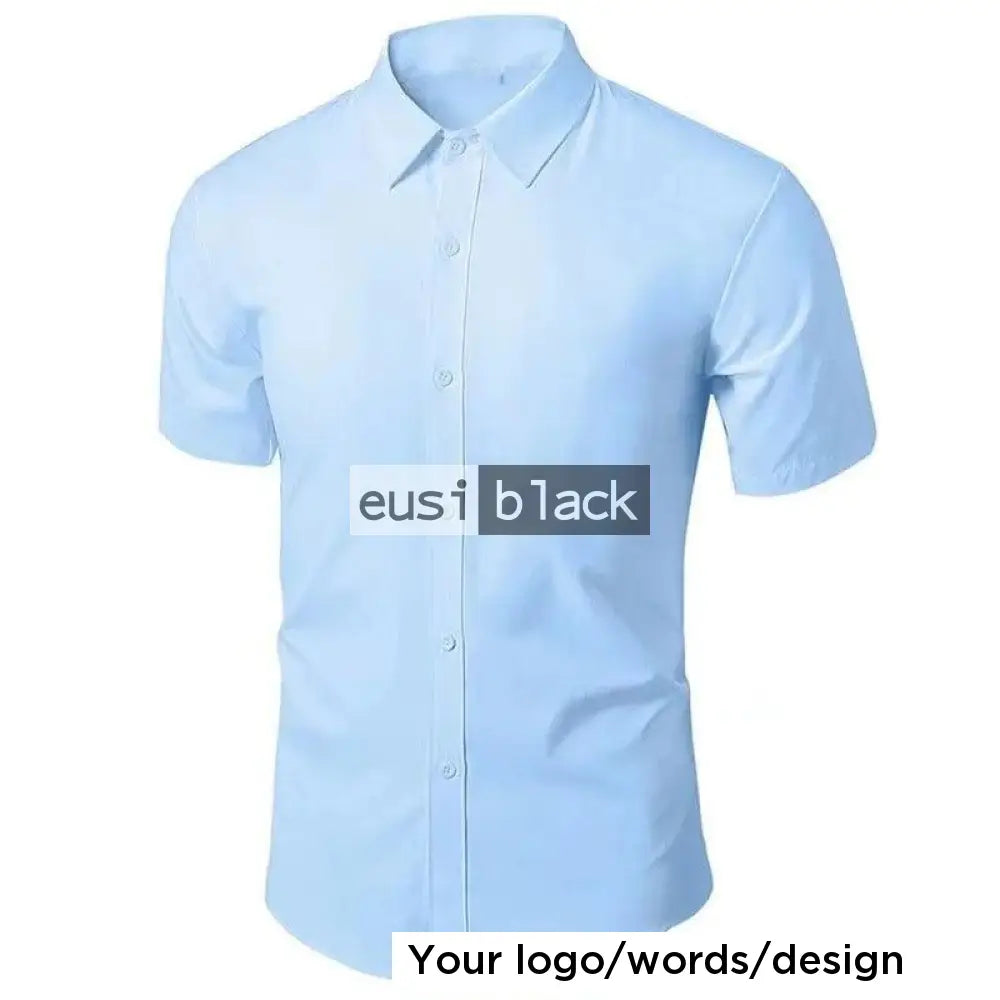Personalized official short sleeved shirt Blue / S