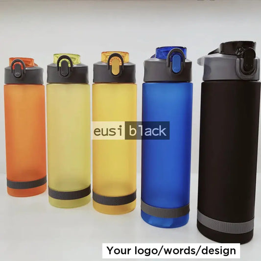 Plastic water bottle - 850ml - Black
