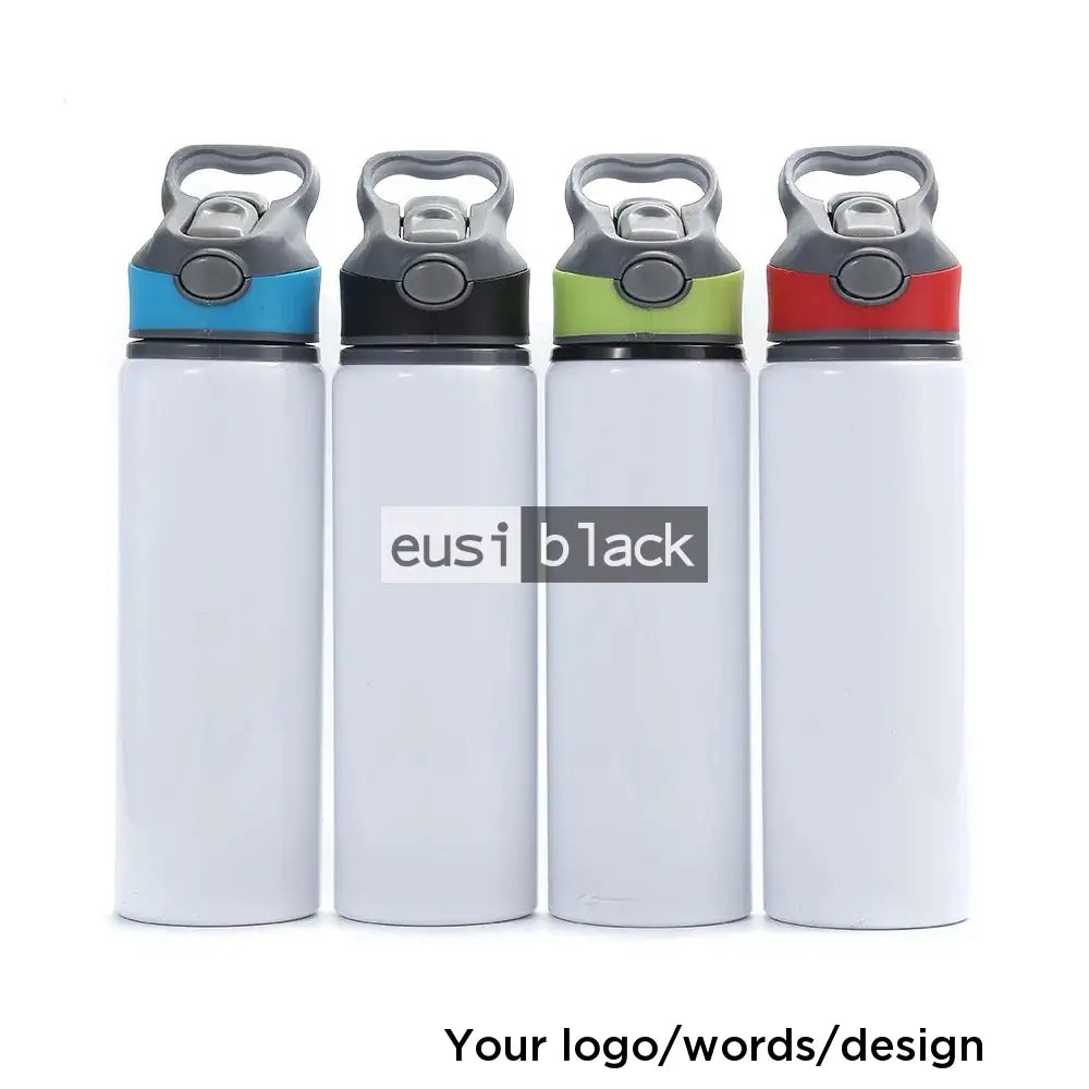 Pop straw aluminium bottle Black