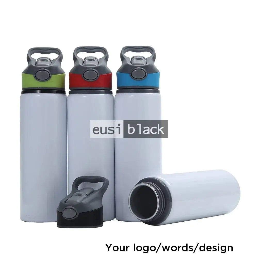 Pop straw aluminium bottle Green