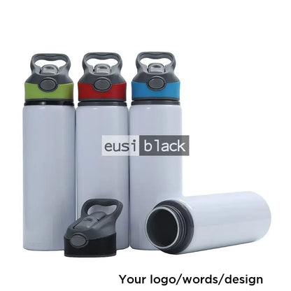 Pop straw aluminium bottle Green